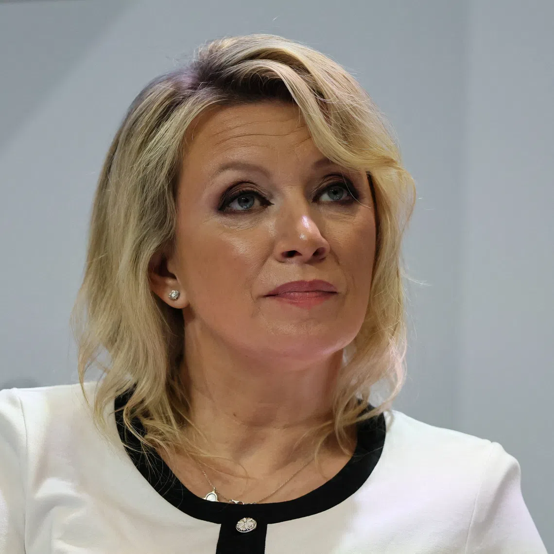 Russia's Foreign Ministry Spokeswoman Maria Zakharova attends a session at the St. Petersburg International Economic Forum (SPIEF) in Saint Petersburg, Russia June 3, 2026. REUTERS/Anastasia Barashkova