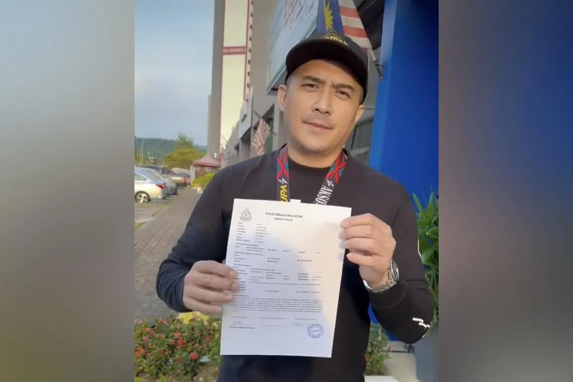 Aaron Aziz said his face and voice have been used without permission in an advertisement for T-shirts.