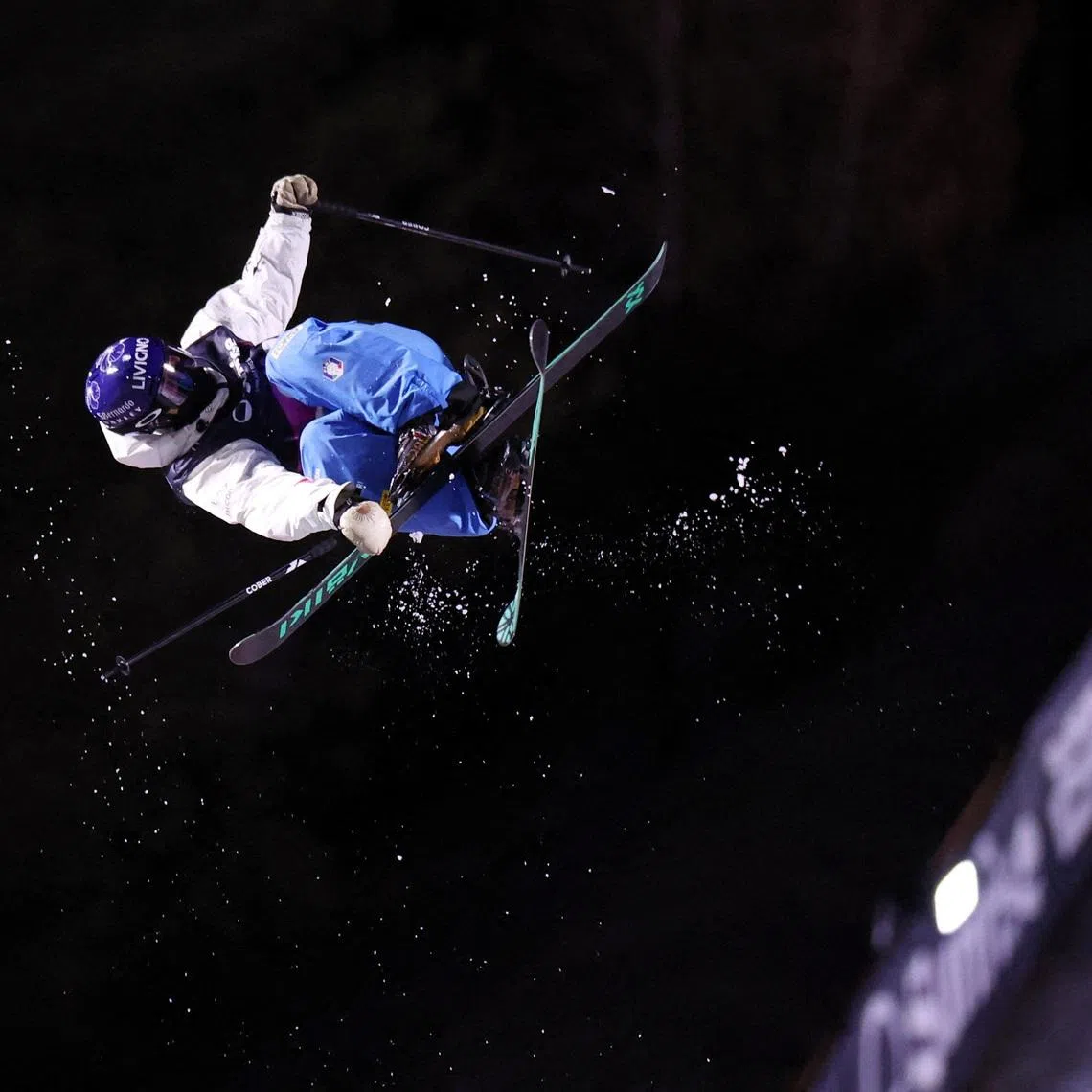 FILE PHOTO: Freestyle Skiing - FIS Freestyle World Championships - Women's Freeski Big Air - St Moritz, Switzerland March 29, 2025. Italy's Flora Tabanelli in action. REUTERS/Claudia Greco/File Photo