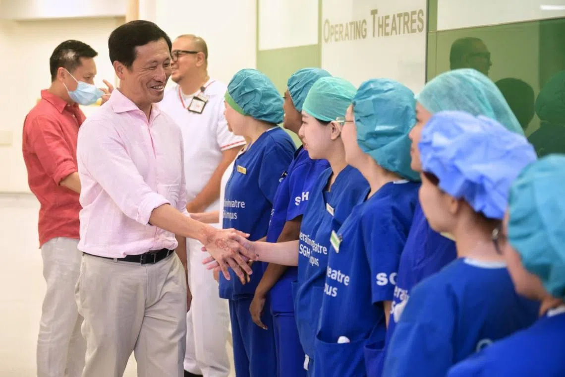 Mr Ong Ye Kung said the exercise was overdue, noting that similar adjustments have been made for other public healthcare professionals. 