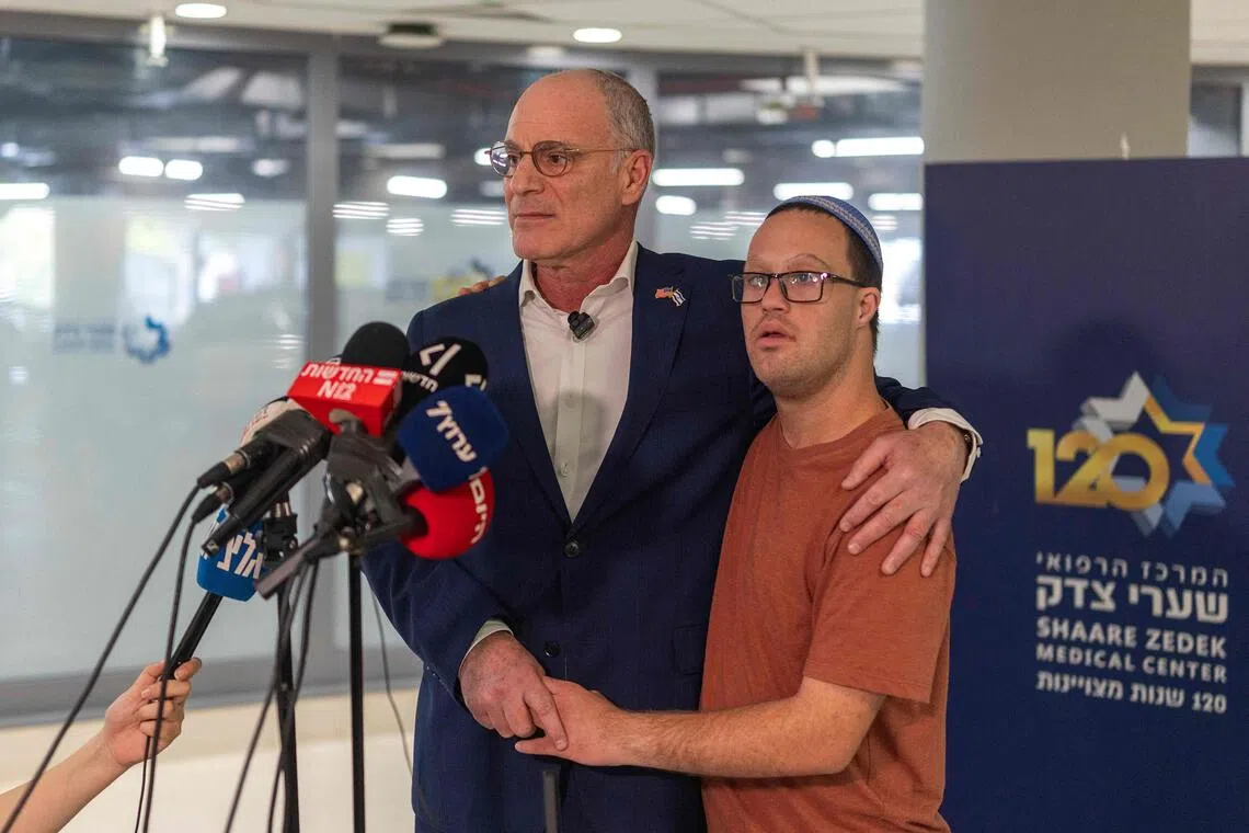 Israel’s US envoy says son fighting for life