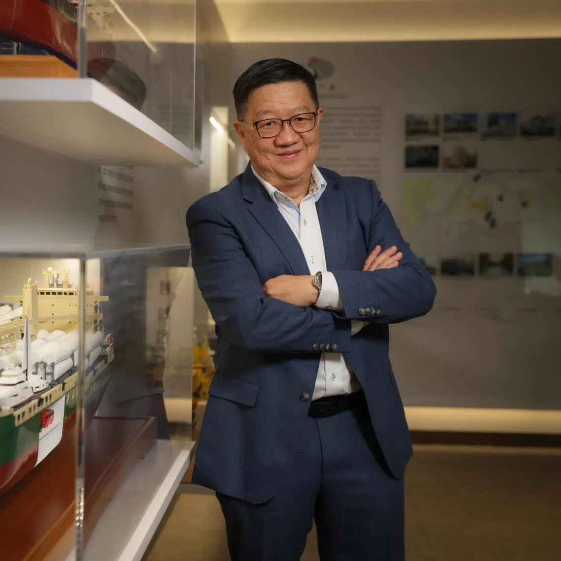 ST20260121_202659000567 : Gin Tay / Saceo / Sue-Ann Tan/
Portrait of Mr Hor Weng Yew, 60, Managing Director and CEO of Pacific Carriers Limited; Chairman of Singapore Maritime Foundation; photographed at Pacific Carriers Limited office in Great World City on Jan 21, 2026.