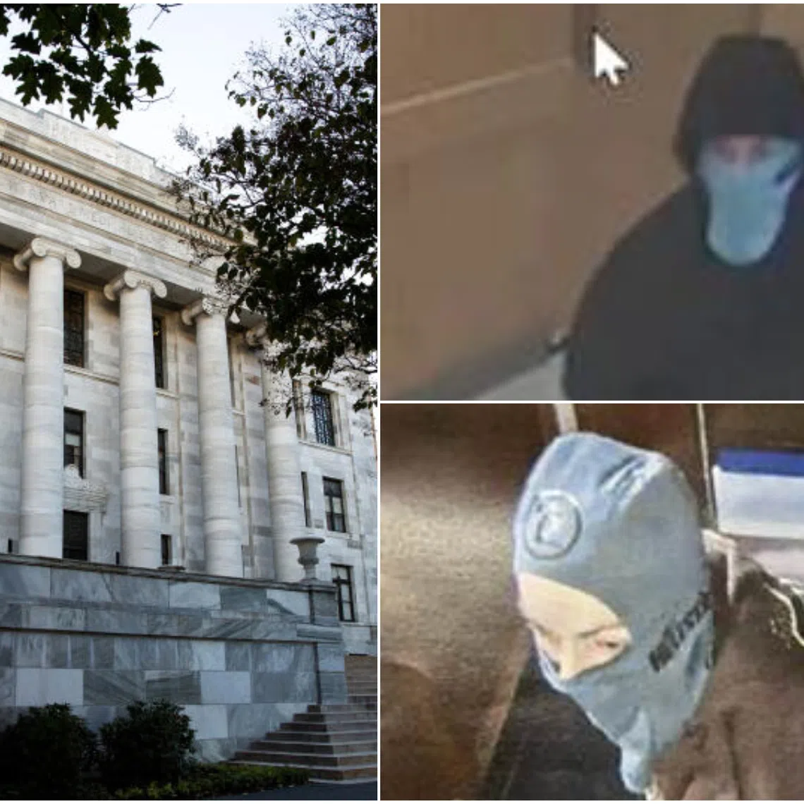 The two suspects were seen on surveillance footage fleeing from the Harvard Medical School's campus at the time of the incident.