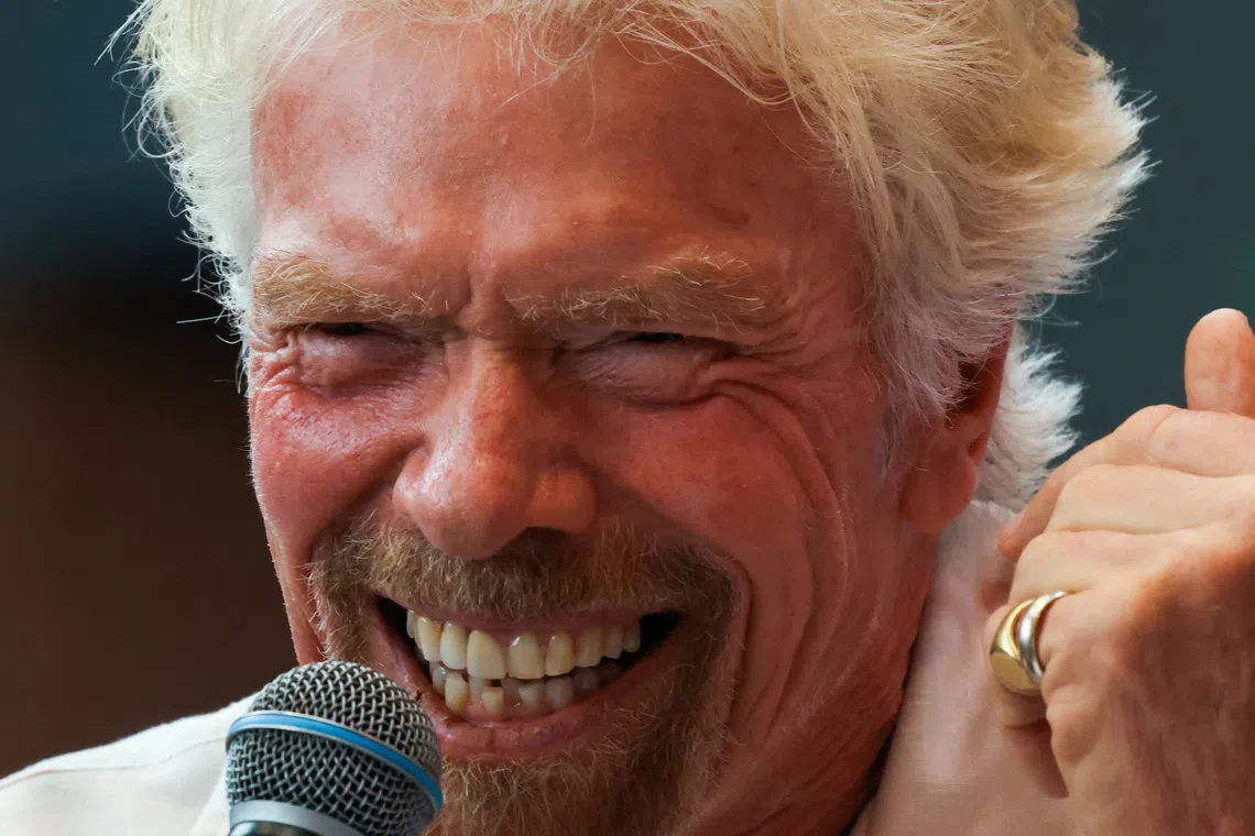 Billionaire entrepreneur Richard Branson reacts during the Startup Venezuela Summit 2026, in Caracas, Venezuela, October 21, 2026. REUTERS/Leonardo Fernandez Viloria