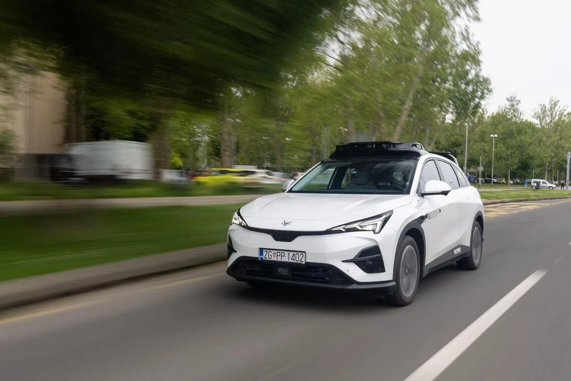 Europe's first commercial robotaxi service rolls out in Croatia | The  Straits Times