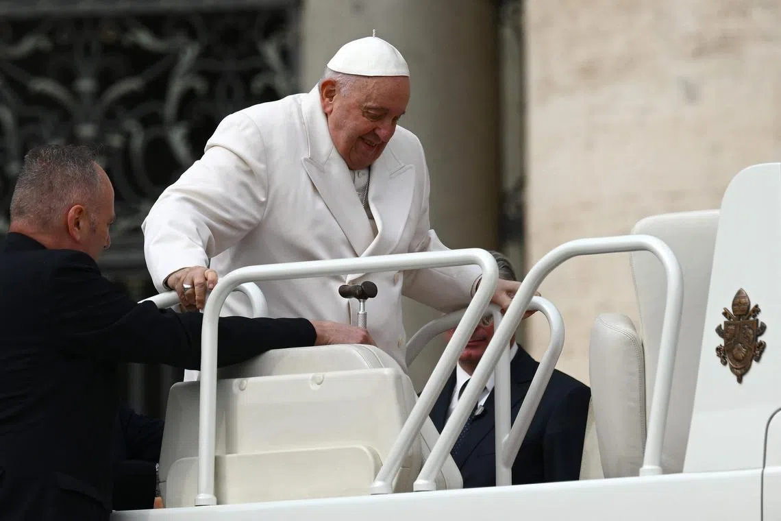 Pope Francis underwent an operation on his colon in 2021, and was in hospital for 10 days after the surgery.