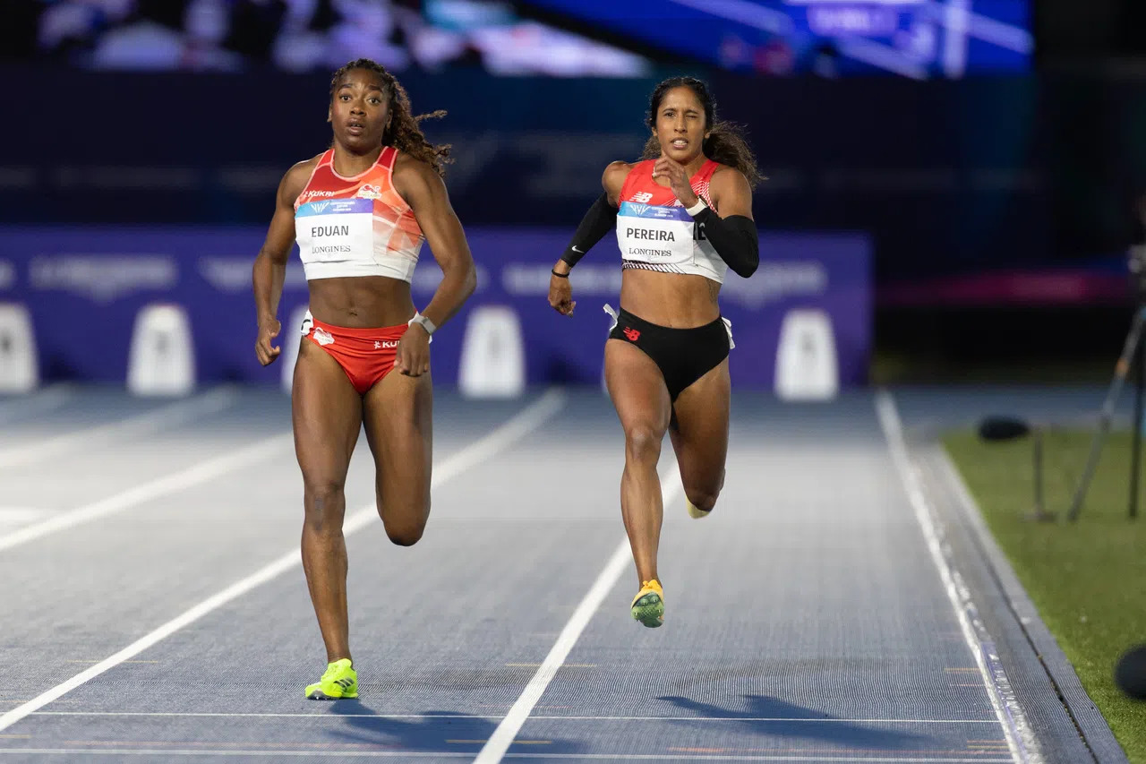 Commonwealth Games 2026 – Athletics - Women's 200M Final – Scotstoun Stadium, Glasgow, Scotland - 20260731
Singapore’s Veronica Shanti Pereira in action. Mandatory Credit: Commonwealth Games Singapore/ Lim Weixiang