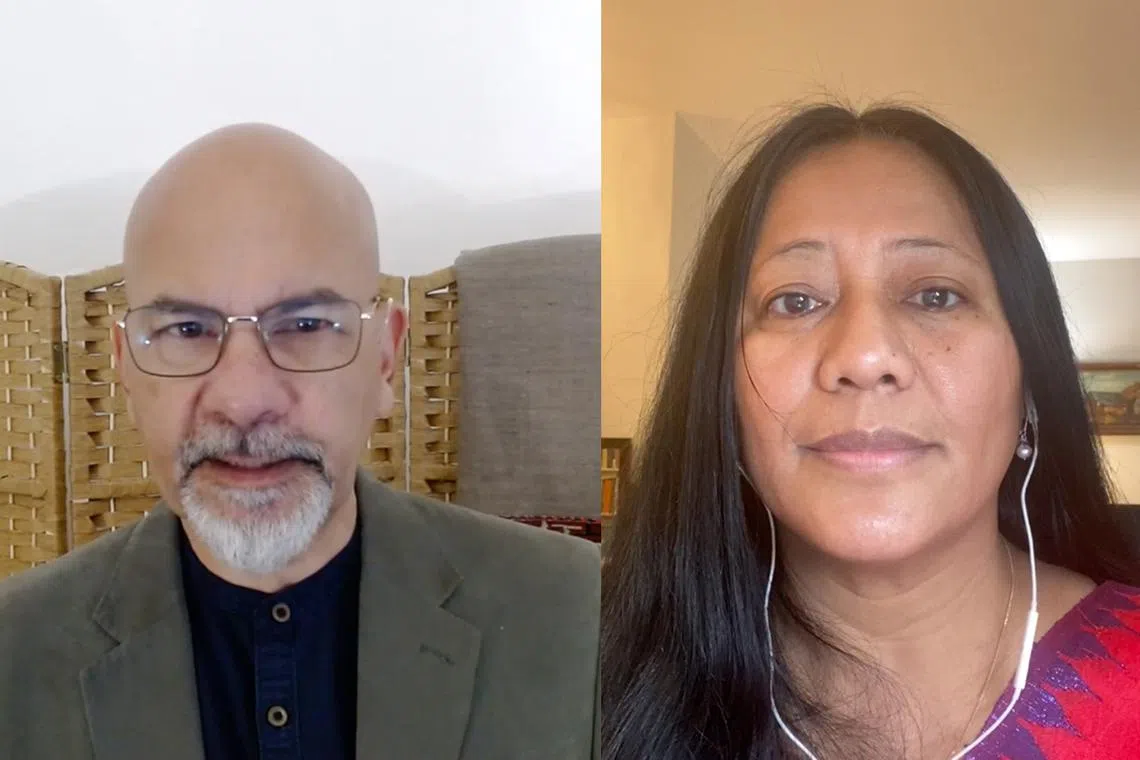 In this episode, Nirmal Ghosh (left) hosts writer, democracy activist, Sean McBride Peace Prize recipient and founder of several local organisations working for disarmament and peace in Manipur, Binalaskshmi Nepram (right).