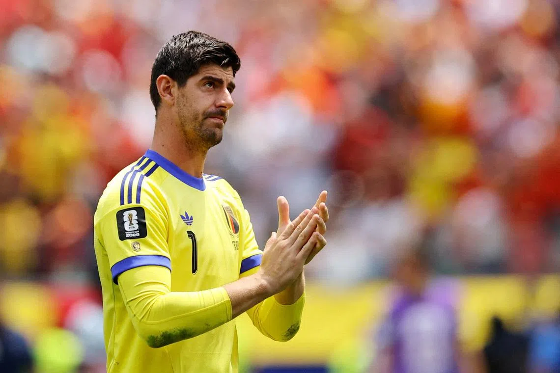 The 34-year-old Courtois has 115 caps after debuting in 2011.