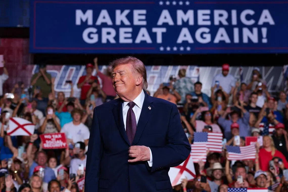 In Alabama, Trump relives his glory days (this time with some empty seats)