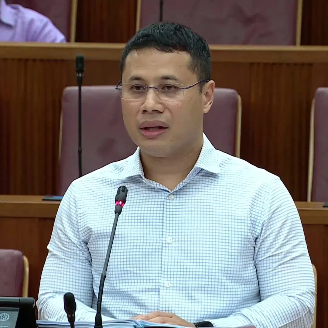 Education Minister Desmond Lee speaking during the parliament session on Sept 23.