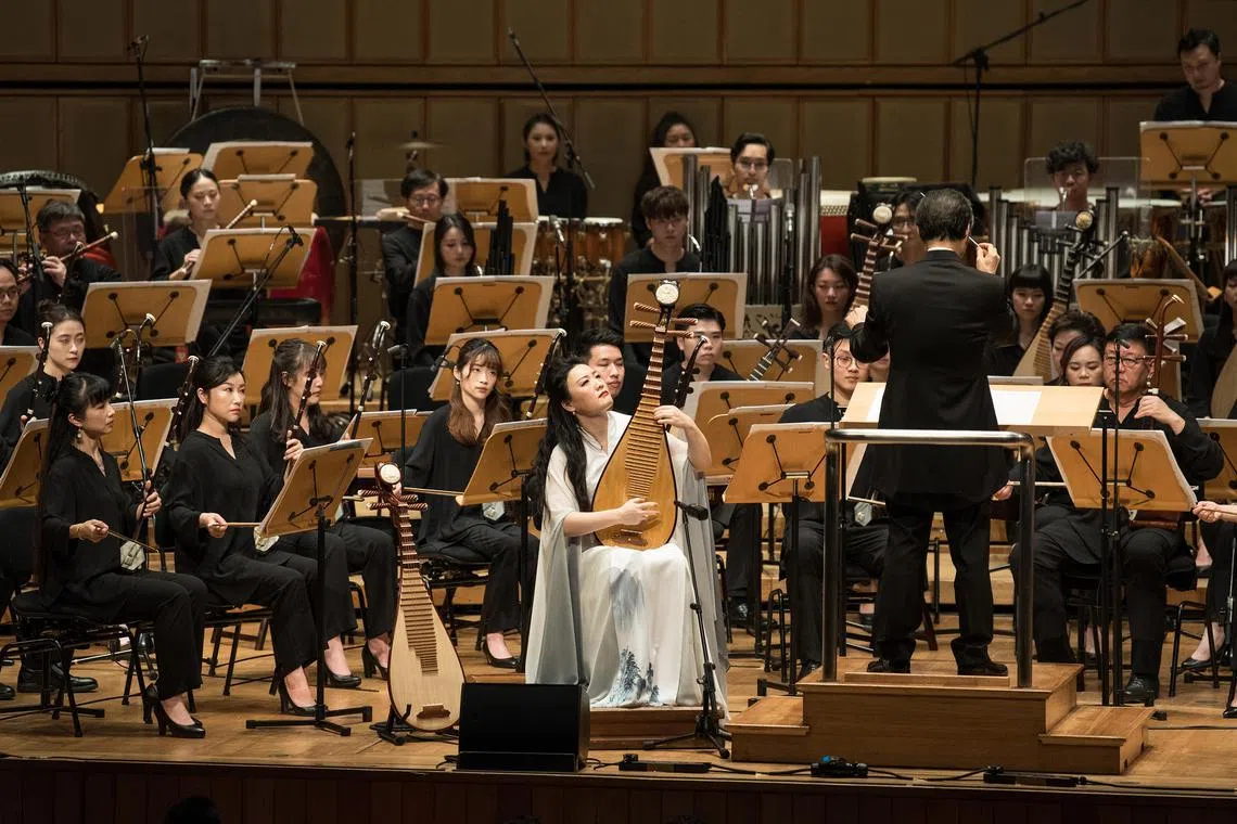 Well-known composer Zhao Jiping’s Pipa Concerto No. 2 saw the orchestra’s pipa principal Zhang Ying as spectacular soloist.