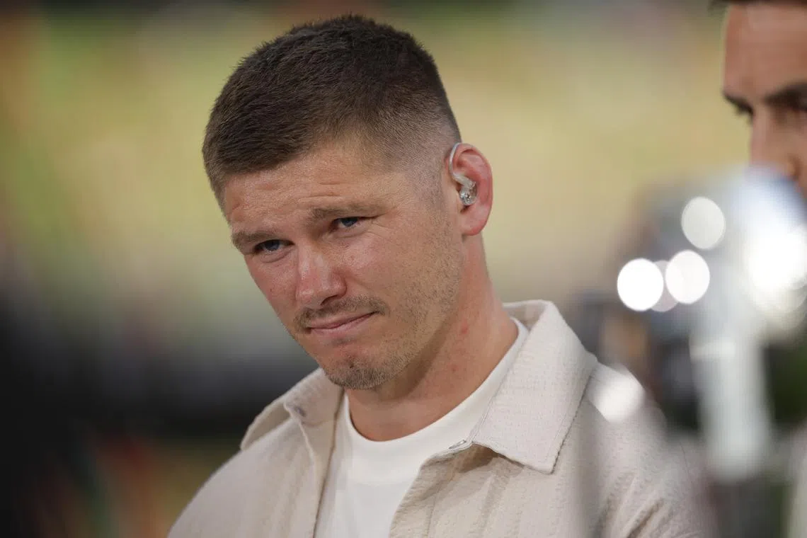 FILE PHOTO: Rugby Union - British & Irish Lions v Argentina - Aviva Stadium, Dublin, Ireland - June 20, 2025  Owen Farrell before the match REUTERS/Clodagh Kilcoyne/File Photo