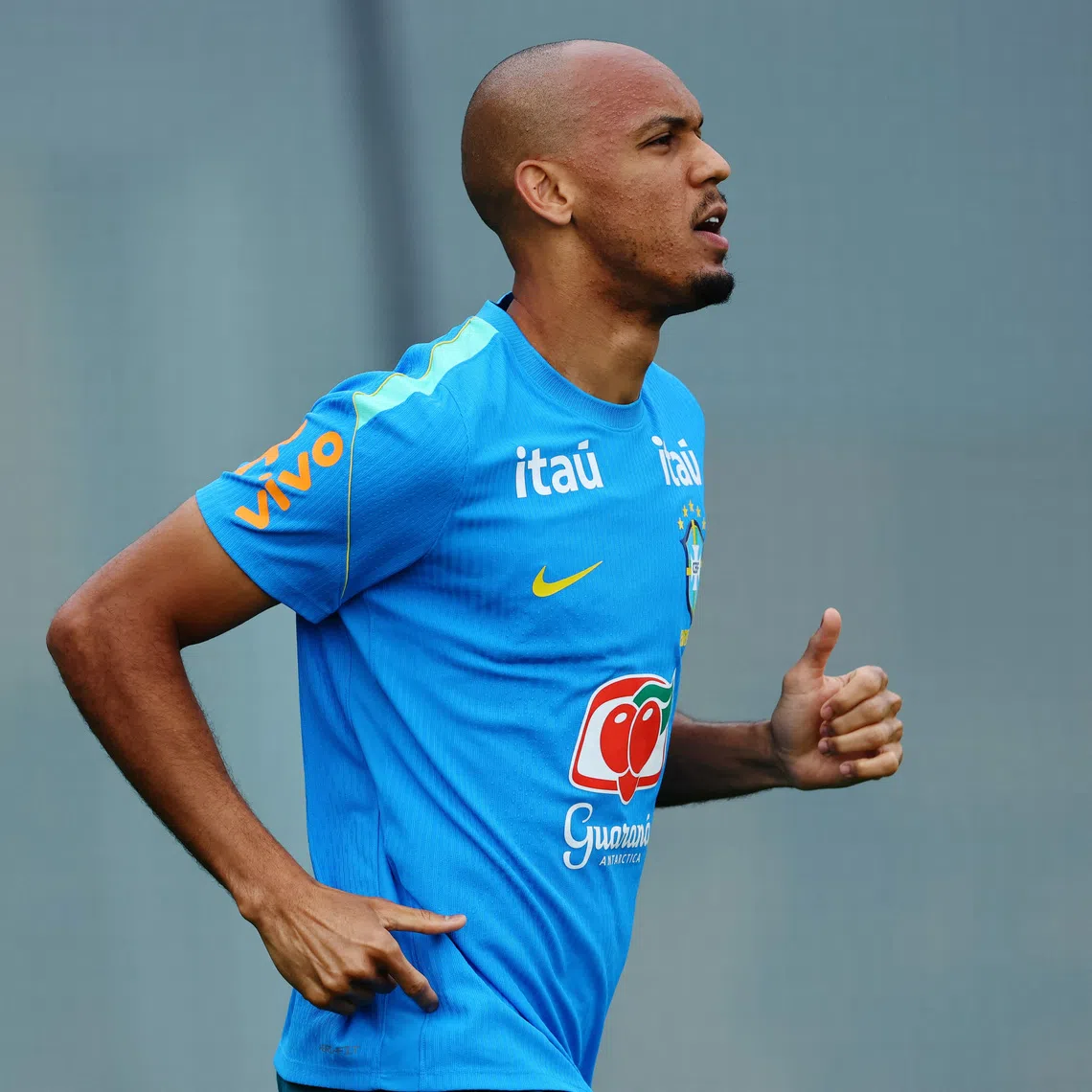 Soccer Football - FIFA World Cup 2026 - Brazil Training - Columbia Park Training Facility, Morristown, New Jersey, U.S. - June 27, 2026 Brazil's Fabinho during training IMAGN IMAGES via Reuters/Vincent Carchietta