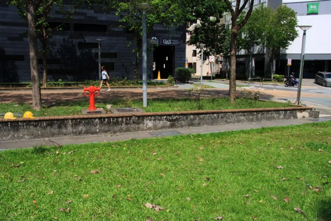 The field is located between Hotel Mi Rochor, Lasalle College of the Arts and Sim Lim Square.