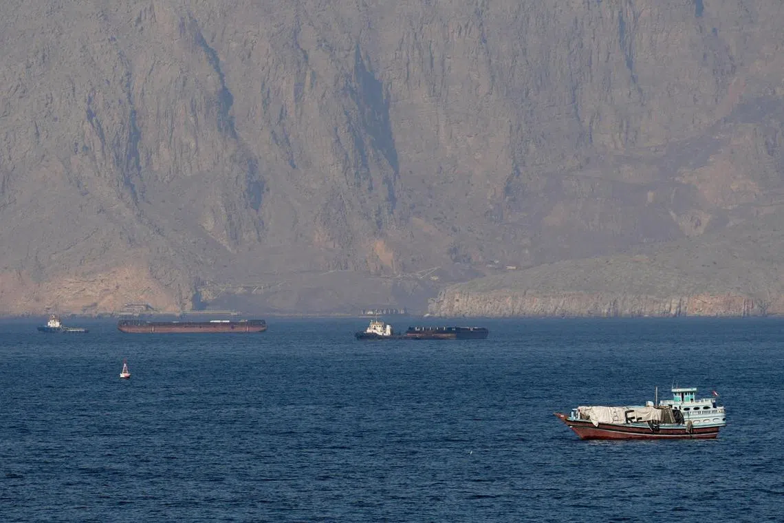 The US president also railed against Tehran’s intentions to charge fees on ships using the strait.