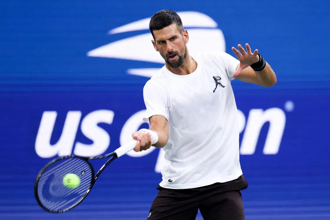 Serbia’s Novak Djokovic is continuing his quest for a record 25th major.