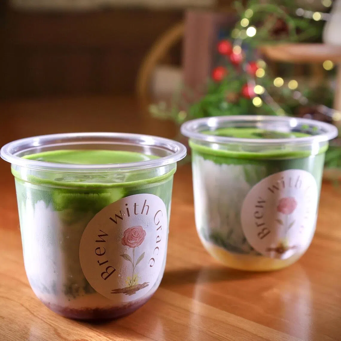 Strawberry Matcha, like the version served here at home cafe Brew With Grace, has taken Singapore by storm in 2025. 