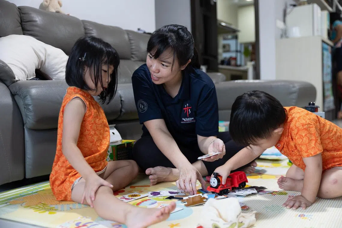ssdeskless - Mother-of-two and senior physiotherapist Yee Zhi Rong used to work six to seven days a week.

Credit: Tan Tock Seng Hospital