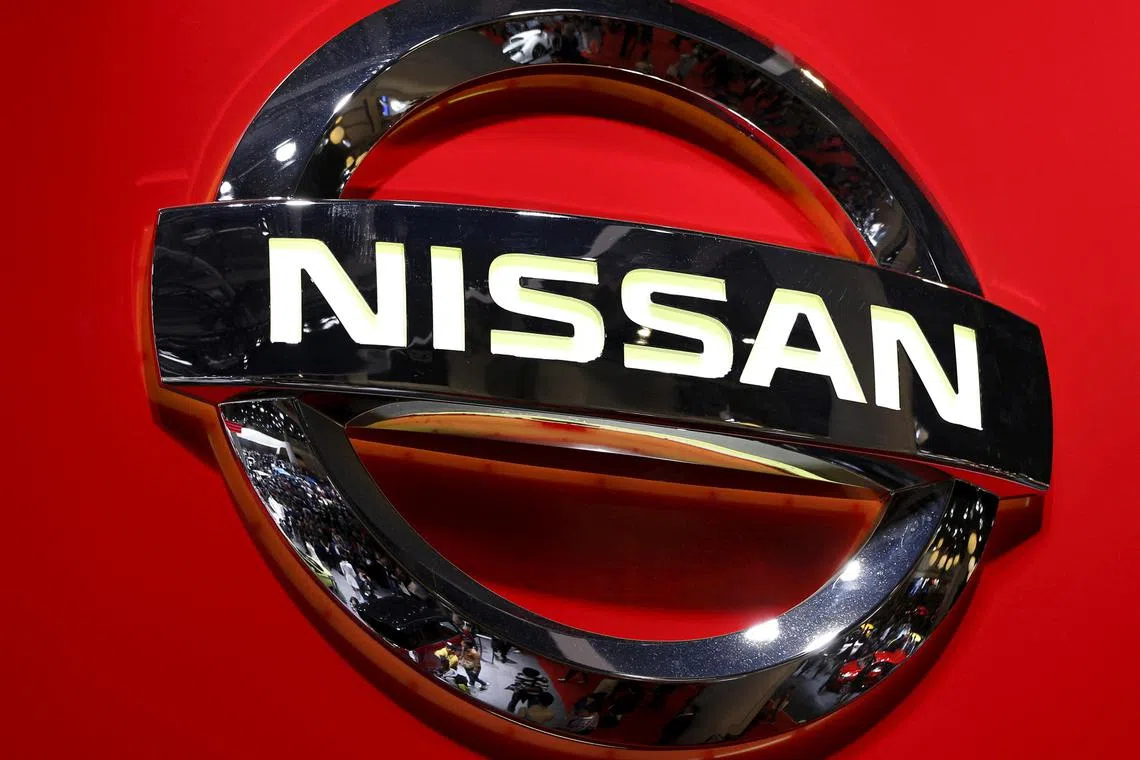 FILE PHOTO: Logo of the Nissan Motor Co. is displayed at the 44th Tokyo Motor Show in Tokyo, Japan, November 2, 2015.   REUTERS/Issei Kato/File Photo