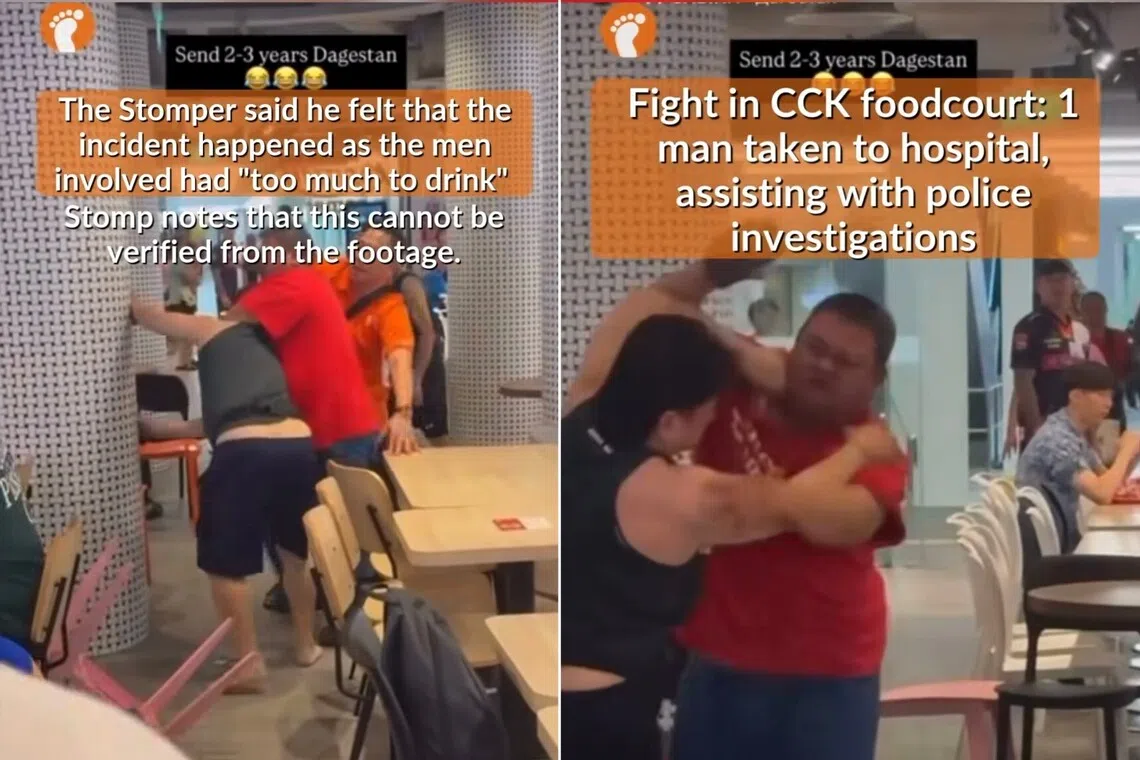 Man taken to hospital after fight at Choa Chu Kang foodcourt
