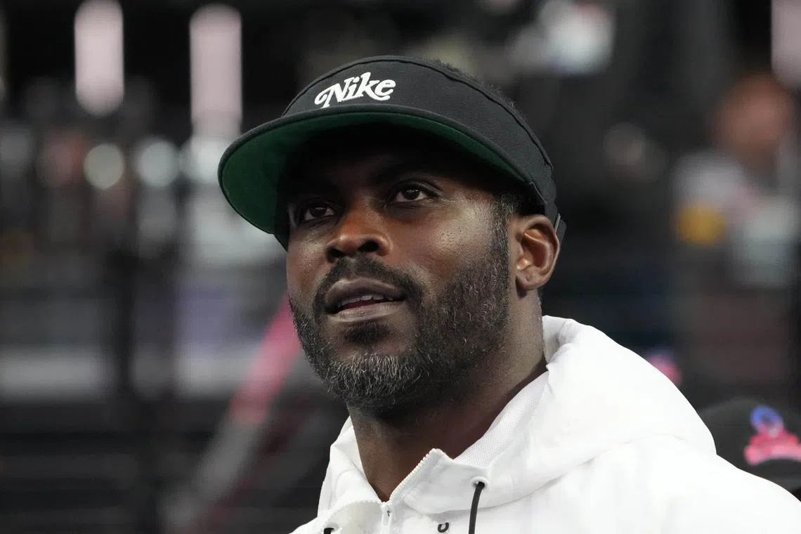 Feb 5, 2023; Paradise, Nevada, USA; Former NFL quarterback Michael Vick attends the Pro Bowl Games at Allegiant Stadium. Kirby Lee-USA TODAY Sports/File Photo