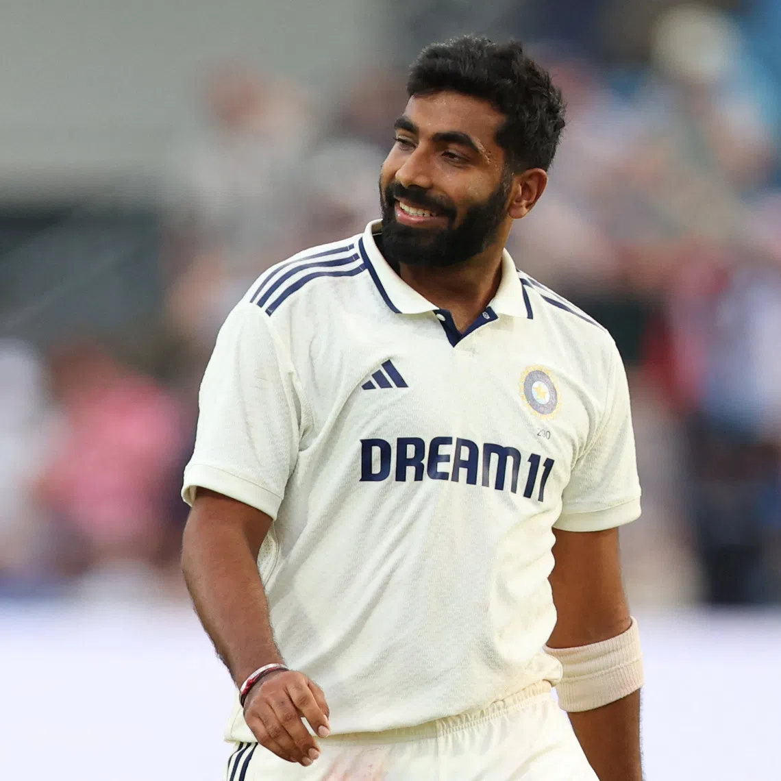 Cricket - International Test Match Series - First Test - England v India - Headingley Cricket Ground, Leeds, Britain - June 21, 2025 India's Jasprit Bumrah reacts Action Images via Reuters/Craig Brough