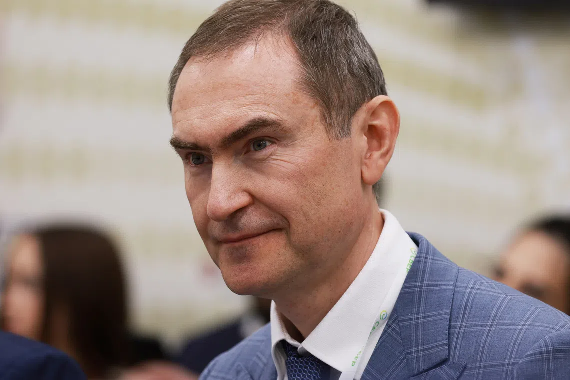 Alexander Vedyakhin, First Deputy Chairman of the Executive Board of Sberbank, attends the St. Petersburg International Economic Forum (SPIEF) in Saint Petersburg, Russia June 18, 2025. REUTERS/Anton Vaganov