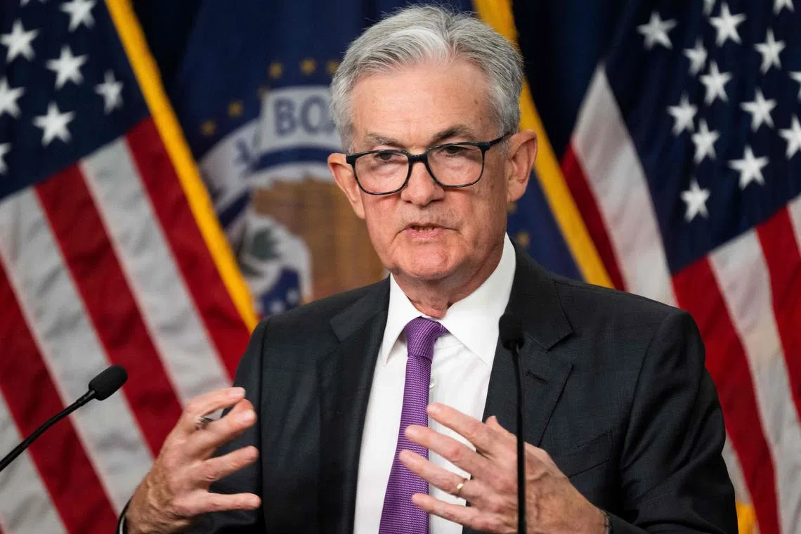 US Federal Reserve board chairman Jerome Powell said the US economy continues to grow above trend.
