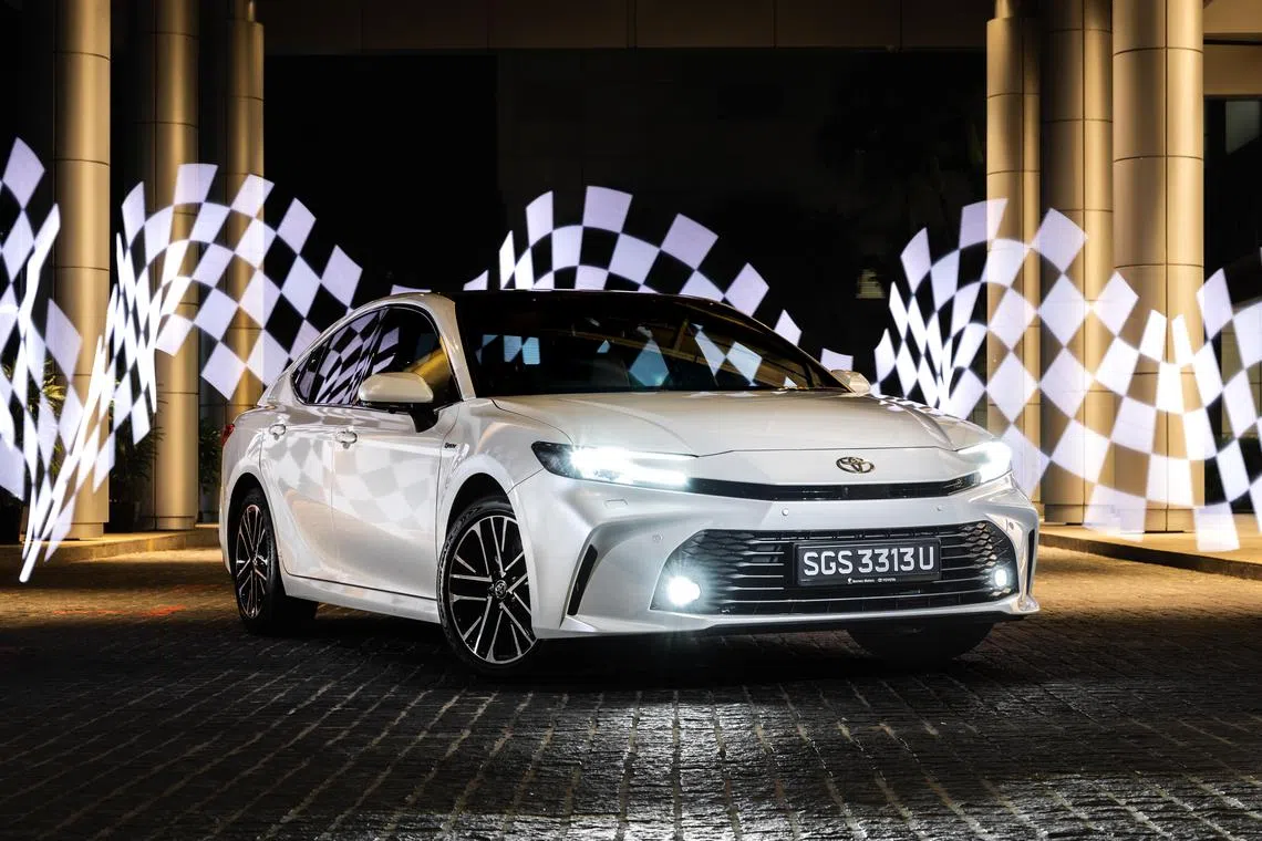 ST PHOTO: CHONG JUN LIANG & GAVIN FOO
The Toyota Camry, winner of The Straits Times Car of the Year award photographed on Dec 17, 2024.
