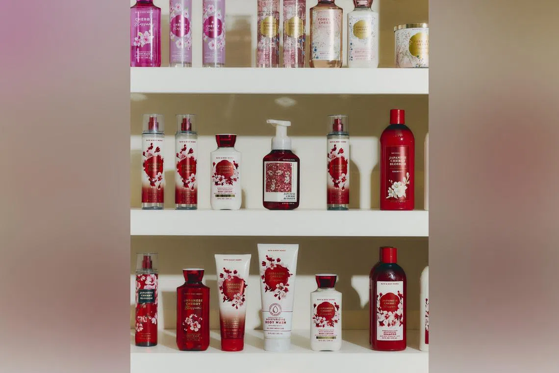 The Japanese Cherry Blossom scent has generated more than US$1.5 billion (S$1.94 billion) for Bath & Body Works over the last 20 years.