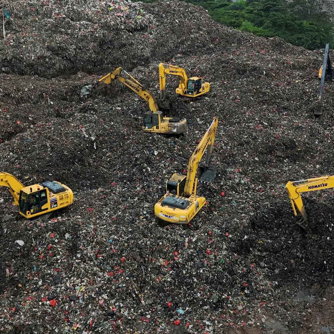 The collapse took place at the Bantargebang landfill on March 8, located in the region of Bekasi on the outskirts of the capital Jakarta.