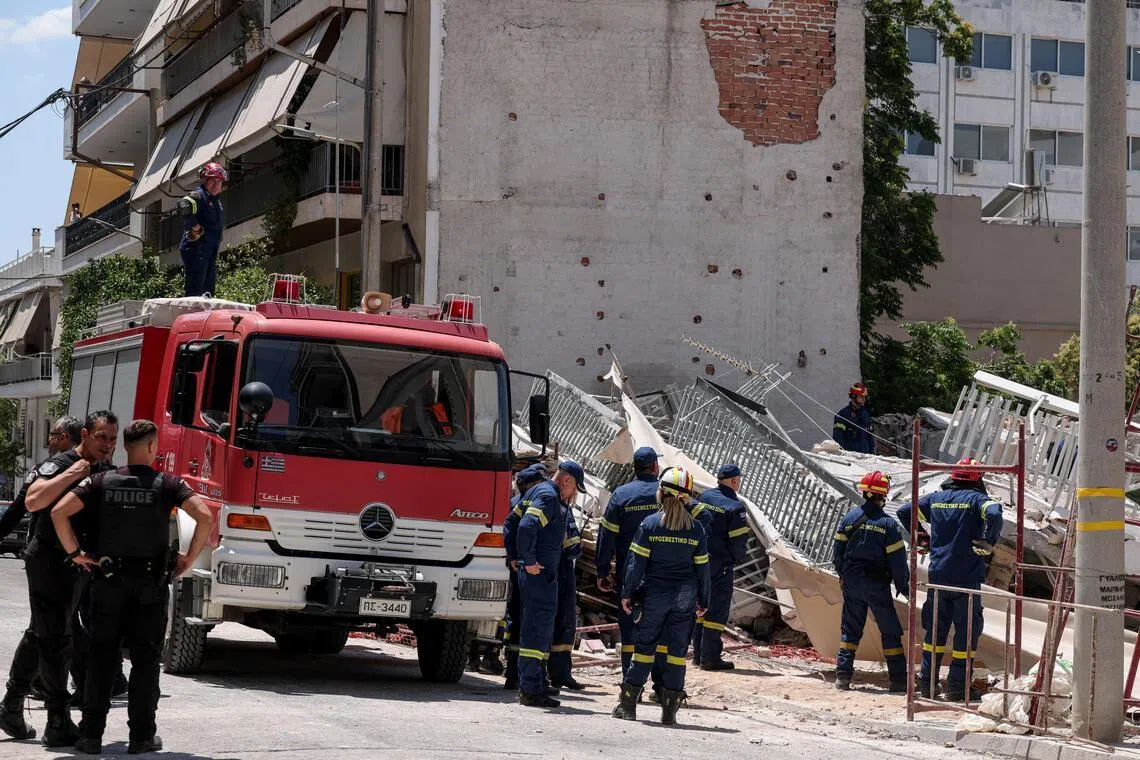 It was not clear what caused the collapse of the building which had seven apartments.