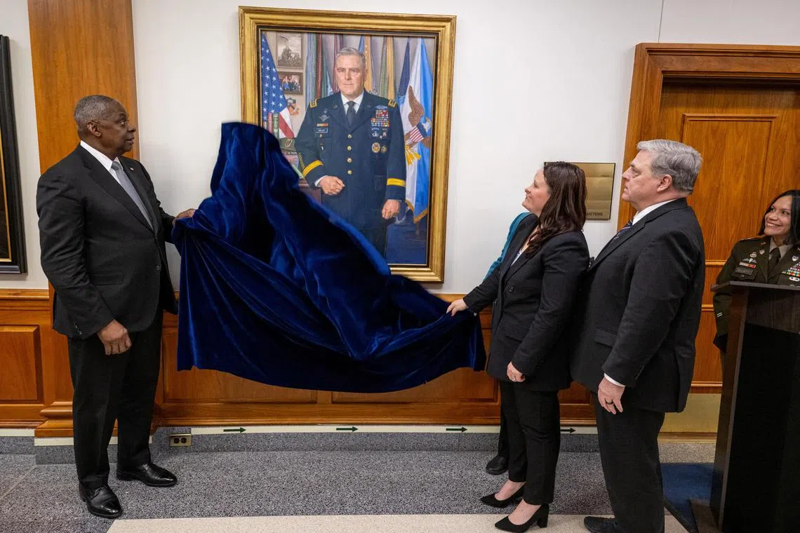 Gen Milley’s photo was removed from the Pentagon shortly after Trump was sworn into office.