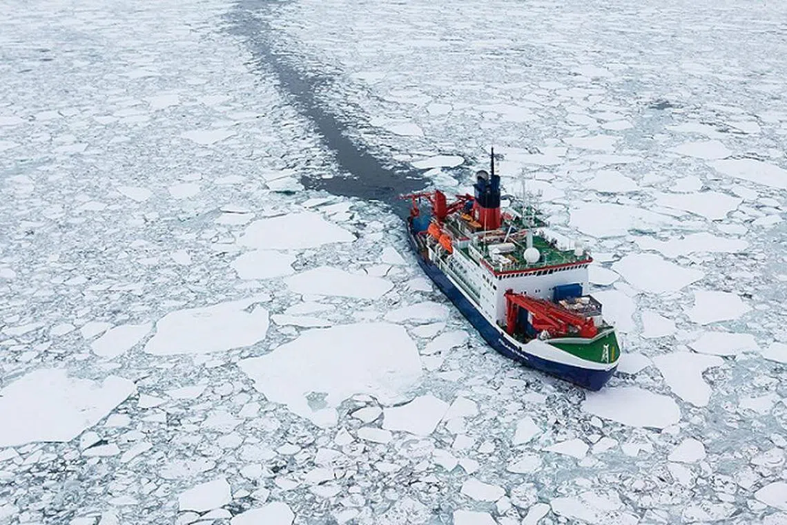 Global warming has opened new Arctic areas to competition over maritime routes and resources, putting a premium on polar icebreaker vessels.