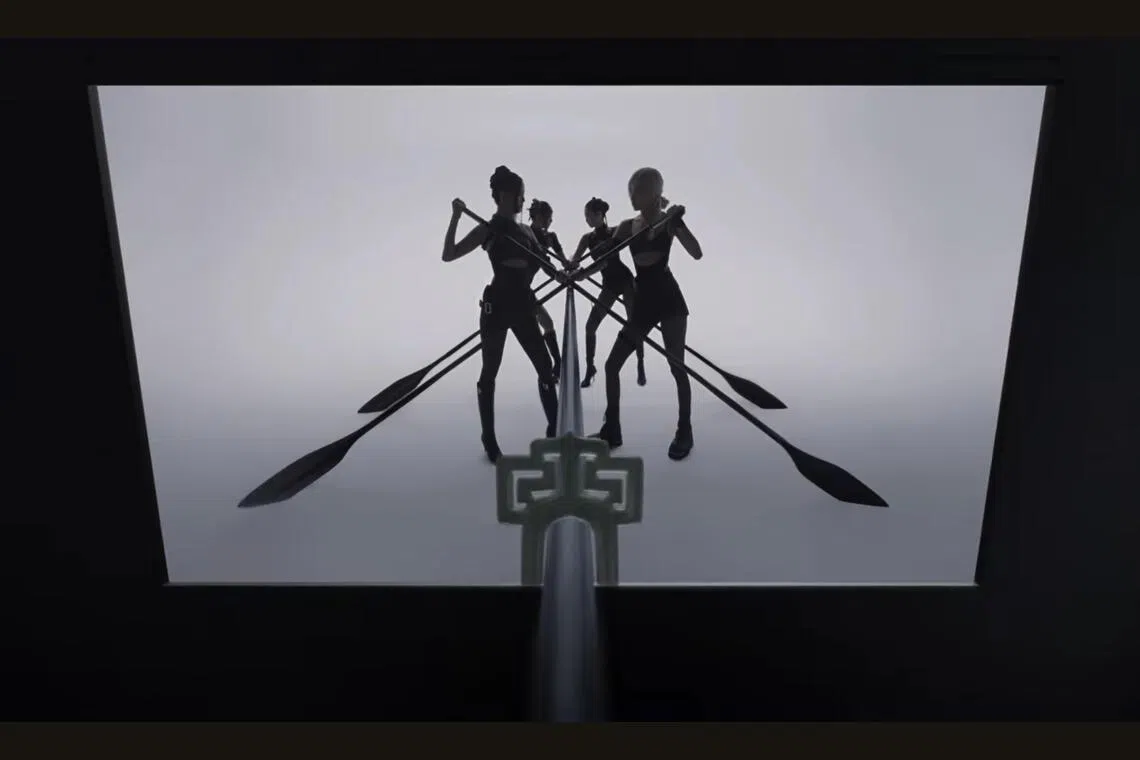 In Blackpink’s music video for Go, the “hoemun” ornamental pattern, a traditional geometric pattern of lines that continue to loop without a clear end, symbolises continuity and eternity.