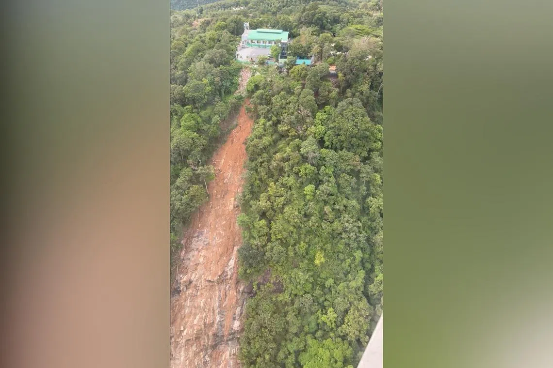 Heavy rains last week set off the mudslides near the Big Buddha, a popular tourist destination in the south of the country.