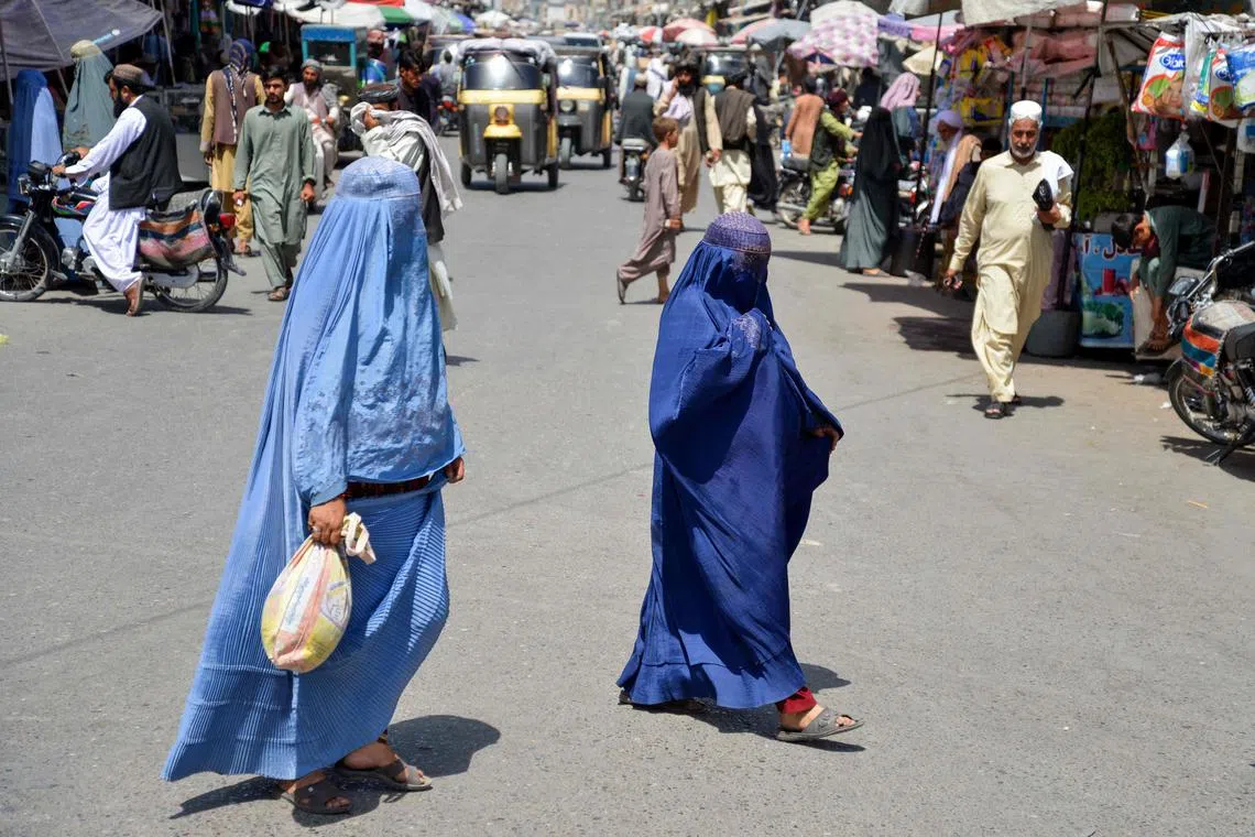 Since returning to power in August 2021, Taliban authorities have stopped girls and women from attending high school or university, banned them from parks, gyms and public baths, and ordered them to cover up when leaving home.