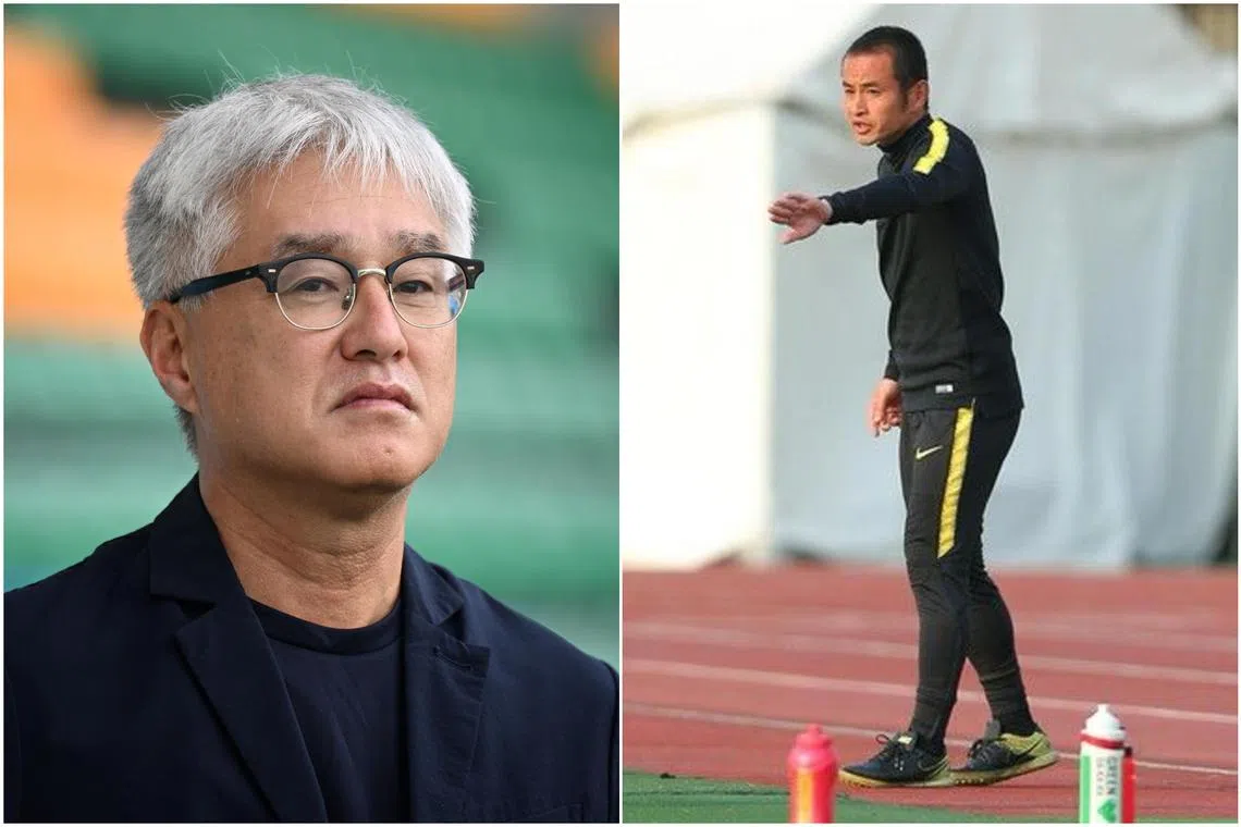 New Lions head coach Tsutomu Ogura (left) has named compatriot Kosei Nakamura as his assistant coach for the national team.