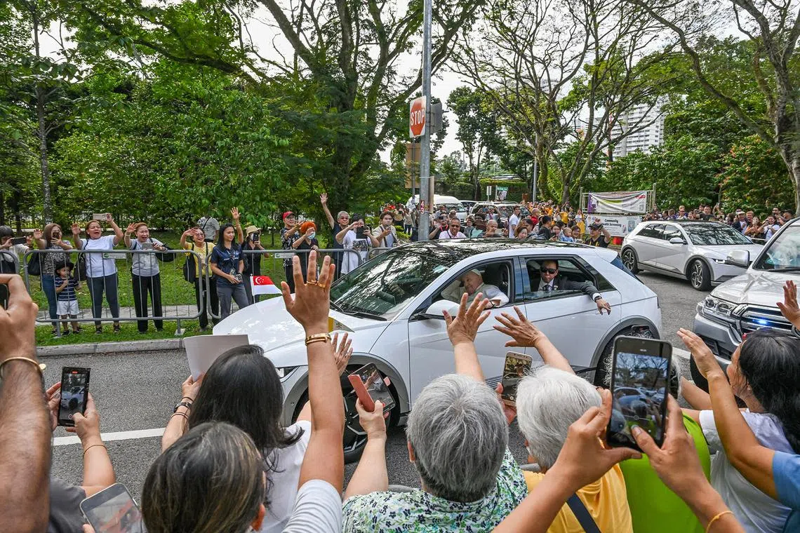 Pope Francis arriving at St Theresa? Home on Sept 13, 2024.