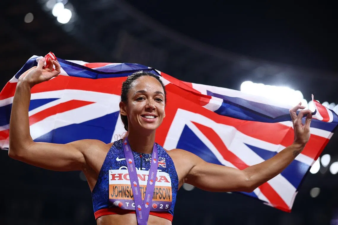 Britain’s Katarina Johnson-Thompson is one of nine athletes to withdraw from England’s athletics squad.