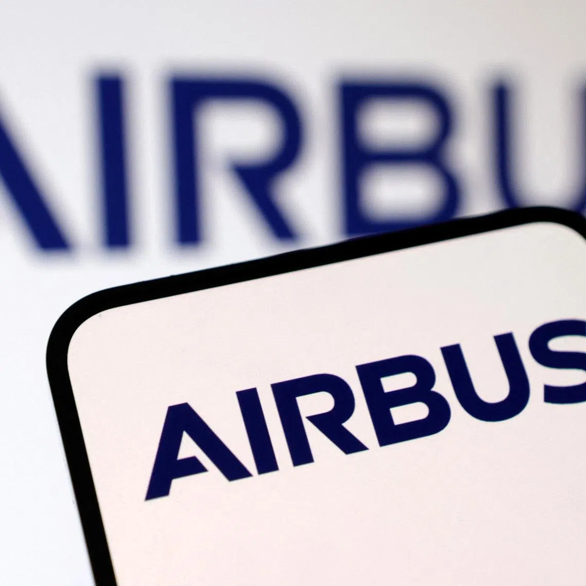 Airbus logo is seen in this illustration taken, March 10, 2025. REUTERS/Dado Ruvic/Illustration