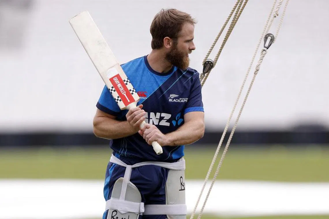 FILE PHOTO: Cricket - One Day International - New Zealand Practice Sessions - The Oval, London, Britain - September 12, 2023 New Zealand's Kane Williamson during practice Action Images via Reuters/Andrew Couldridge/File Photo