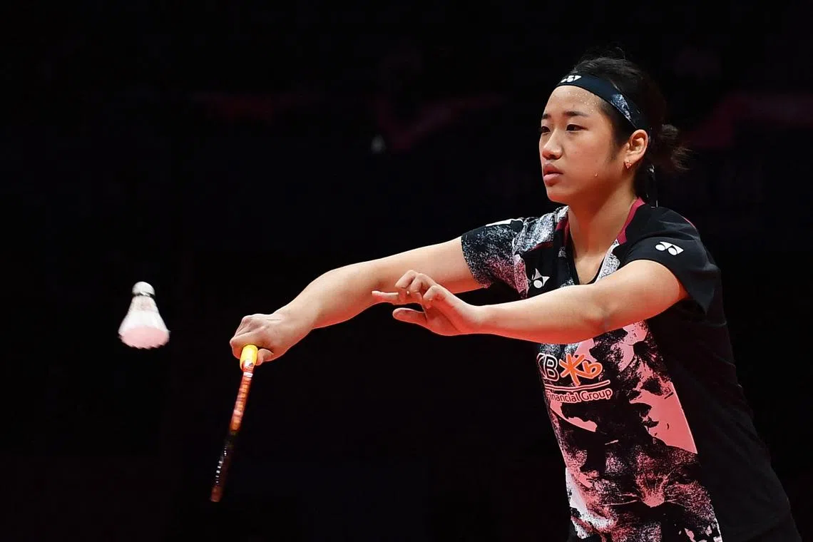 South Korea’s An Se-young is not fully fit as she competes at the BWF World Tour Finals, having injured her knee at the Asian Games.