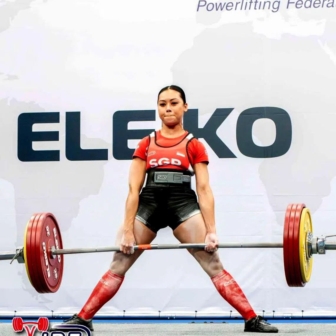 tblift19 - Singapore's Farhanna Farid broke her women's Under-52kg deadlift world record with a 209kg lift at the World Open Classic Powerlifting Championships in Druskininkai, Lithuania on June 17. 