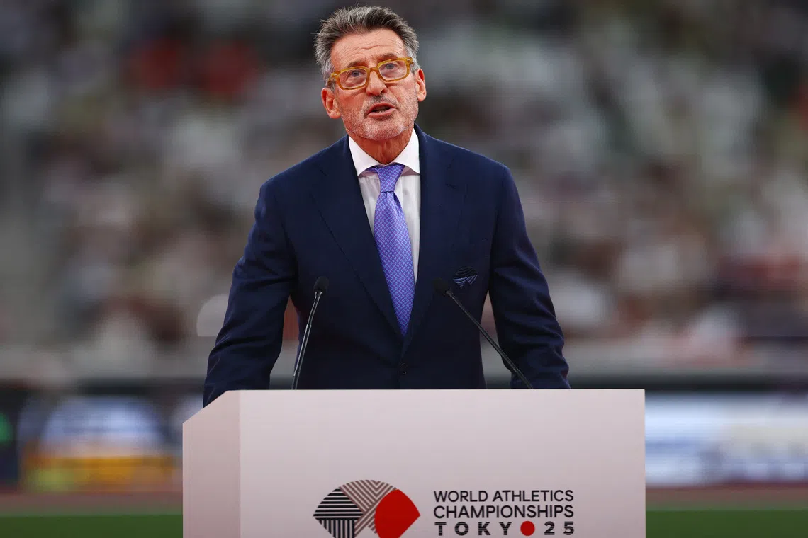 World Athletics Championships Tokyo 2025 - Opening Ceremony - Medal Ceremony - Japan National Stadium, Tokyo, Japan - September 13, 2025 World Athletics President Sebastian Coe ahead of the evening events REUTERS/Edgar Su