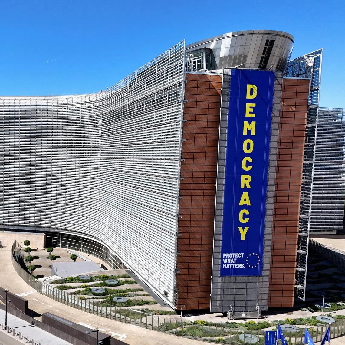 The European Commission’s headquarters in Brussels, Belgium. The commission is reportedly pitching measures to protect the EU from any efforts by future members to weaken democratic structures.