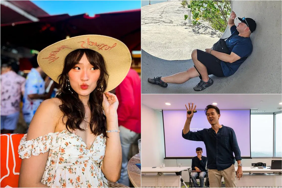 (Clockwise from left) Ms Lim Jia Jun, Mr Josh Yip and Mr Kevin Wee.