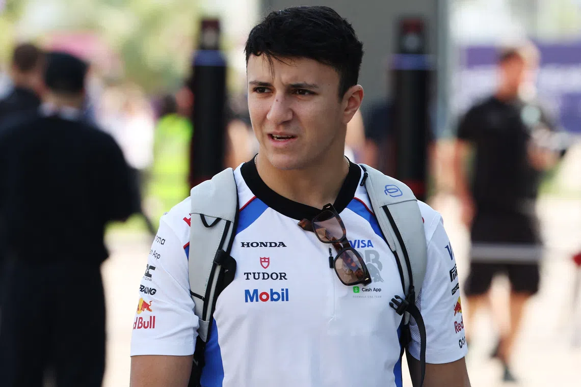 Formula One F1 - Qatar Grand Prix - Lusail International Circuit, Lusail, Qatar - November 27, 2025 RB's Isack Hadjar arrives ahead of the Qatar Grand Prix REUTERS/Thaier Al-Sudani