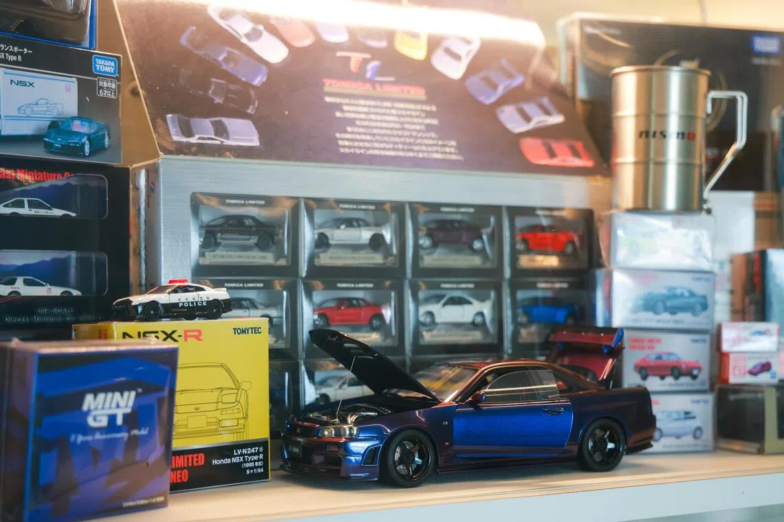 A model of the Nissan Skyline GT-R R34 that Naomi Neo hopes to own one day.
